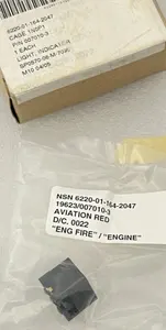 GE AVIATION F-16C/D AIRCRAFT ENGINE FIRE RED INDICATOR LIGHT 007010-3 JET NEW
